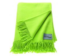 Schöner Wohnen Plaid 50% polyacrylique 50% Coton, Limone, 200 x 140 cm