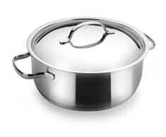 Lacor 32628 Plat Rond avec Couvercle Basic 28 cm