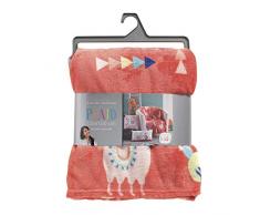 douceur dintérieur plaid 125x150cm happy lama