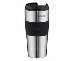 THERMOS ThermoCafé by 4056.205.040 Mug Isotherme Thermopro, 0,4 l, en Acier Inoxydable, Noir, Acier Inoxydable, Acier Inoxydable, 8,5x8,5x18 cm