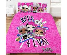 LOL Surprise Parure de lit, Polycoton, Multicolore, Simple