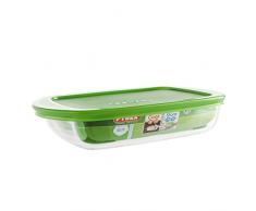 Pyrex C&S Basic Plat rectangulaire avec Couvercle 15 x 23 x 4,5 cm
