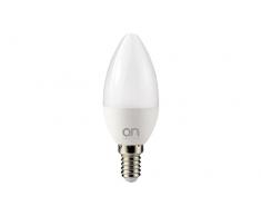 O.N 23003610 Ampoule LED, Verre, E14, 5 W, Blanc Chaud