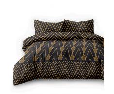 AmeliaHome Snuggy Collection Parure de lit en Flanelle 100% Coton Motif Fleurs, Flanelle Coton, Decoratif, 135x200 + 80x80