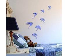 Autocollant Mural 3D Dinosaures Violet DÃ©coration Murale Murals Amovible Autocollant DÃ©calques Maternelle Jardin DEnfants Enfants PiÃ¨ce Restaurant CafÃ© HÃ´tel Bureau Maison DÃ©coration