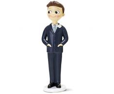 Mopec Figurine Pastel Novio Mains dans les poches, Bleu, 21 cm