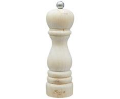 Bisetti Moulin à Poivre Bois de Sapin Shabby â Blanc, Taille Unique