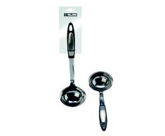 IBILI 766100 Louche, Acier Inoxydable, Argent et Noir, 42 x 14,5 x 10,5 cm