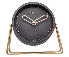 NeXtime 5204ZW Cross Table, Polyresin, Noir, 15,5 x 17,5 x 5 cm