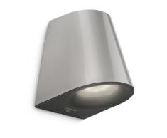 Philips myGarden Virga 172874716 Applique murale LED dextÃ©rieur En acier inoxydable Avec dÃ©tecteur de mouvement, 12 cm