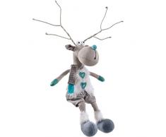 WeRChristmas Figurine de Renne Assis Multicolore 42 cm