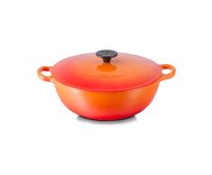 Le Creuset, Marmite en Fonte Ãmaillée avec Couvercle, Ronde, à 32 cm, Compatible avec Toutes Sources de Chaleur (Induction Incluse), 6.382 kg, Volcanique