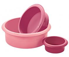 Lurch 83022 Moule à Tarte 3 pcs, Silicone, Noir, 23 x 12 x 2 cm