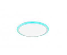 WOFI 977902066400 Plafonnier, Plastique, Integriert, 28 W, WeiÃ, Ã: 40 cm