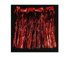 WeRChristmas DÃ©coration pour arbre de NoÃ«l avec lamelles et guirlande Rouge/argentÃ© 45Â cm