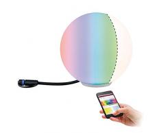 Paulmann 94269 Luminaire dextÃ©rieur LED Plug & Shine ZigBee Globe RGBW Objet lumineux incl. 1x2,8Â watts gradable IP67 Blanc Ãclairage de jardin plastique Blanc chaud 3000Â K