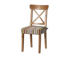 Dekoria IKEA INGOLF Chaise Housse de Coussin Motif Rayures Multicolore