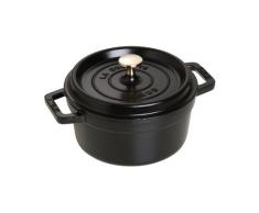 Staub 1102025 Cocotte Ronde Noir Mat 20 cm