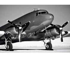 Scenolia Tableau Grand Format sur Toile Avion Douglas DC3 130 x 90 cm | DÃ©coration Murale Tendance Actuelle, Fait en France