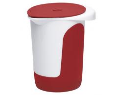 Emsa 508017 Mix & Bake Pot mixeur avec Couvercle 1l Blanc/Rouge