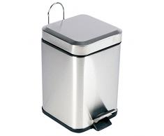 Enzo Rodi 032011 Poubelle CarrÃ© Acier Inoxydable 3 L