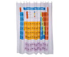 Out of the blue Rideau de Douche, 100% Polyester, Multicolore