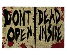 1art1 The Walking Dead Paillasson Essuie-Pieds - Dont Open, Dead Inside (60 x 40 cm)