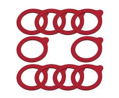 Viva Haushaltswaren Lot de 10Â Anneaux Bocaux Weck bagues/caoutchouc/65Â x 90Â mm/pour Aspirateurs de Verres 0,25Â l Ã Fermeture par Ã©trier 1Â l