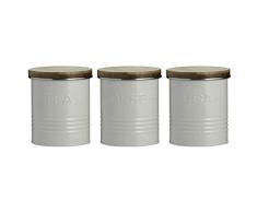 Typhoon Essentials Lot de 3 tasses à thé, café et sucre Crème