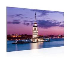 Tableau decoration murale Phare Turquie - XXL Impression sur Toile Salon Appartment 1 Parties - prêt à accrocher - 604814b