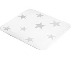 Meusch 2713146002 Tapis de Douche Stars 55x55cm Argent/Gris, Mousse de PVC, 55 x 55 x 2 cm