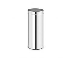 Brabantia Poubelle Touch Bin Unie New, 30 L - Inox brillant