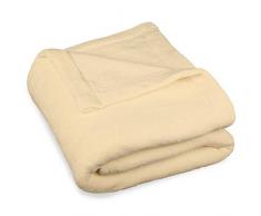 CelinaTex Couverture, Jour/Plafond, Montréal, Polaire Microfibre, Polyester, Beige, 150 x 200 cm