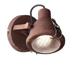 Brilliant 26810/60 Spot Patère, Metal/Verre, Noir Rouille