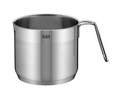 Silit 2132285878 Faitout à Lait sans Couvercle, Acier Inoxydable, Transparent, 14 cm