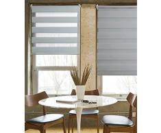 MADECOSTORE N7998112190 Store Enrouleur, Grisclair, L115 x H190cm (Tissu = L112cm)