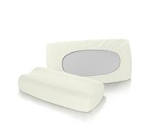 Fleuresse Vital Comfort Housse de Coussin, Blanc Naturel, 24.4 x 15.2 x 1.2 cm
