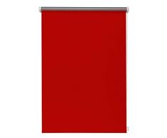Beyond Drape Rouge 60 x 150 cm, sans perçage Store occultant Thermique Cordon de contrôle latéral Store Enrouleur Serrage Store Enrouleur Opaque Revêtement argenté