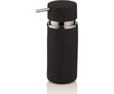 Kela 20421 Distributeur de Savon Liquide CÃ©ramique/Caoutchouc Noir 300 ml