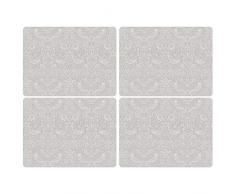 Portmeirion Home & Gifts The Original Morris & Co-Pure Lot de 4 Sets de Table en liÃ¨ge Motif Fraises Multicolore 40,1 x 29,8 cm