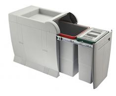 ELLETIPI City Poubelle de tri sÃ©lectif extractible pour Base Gris 28Â x 47Â x 44Â cm RÃ©fÃ©renceÂ PTA 3045A