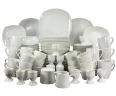 Creatable 18098, Square Blac, Service de Table 126 piÃ©ces, Porcelaine, Multicolore, 40 x 43 x 32 cm