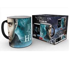 GB Eye Tasse à Motif changeant Selon la Chaleur Symbole Supernatural, Sam et Dean en céramique 15 x 10 x 9 cm