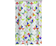 Spirella Textil-Duschvorhang KLEEN Multicolor 180x200 cm Rideau de Douche, Tissu, Multicolore, 180 x 200 cm