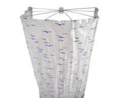 Ridder Ombrella 582030-350 Paravent de douche avec rideau Bleu
