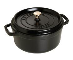 Staub 1102425 Cocotte Ronde Noir Mat 24 cm