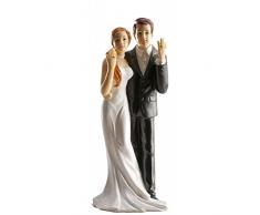 Dekora 305043 Figurine Montrant sa Bague pour Le Gateau de Mariage 16 cm