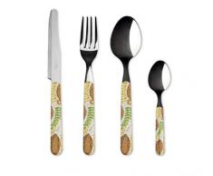 Excelsa Automn Leaves Service de 24 couverts en acier inoxydable 18/0