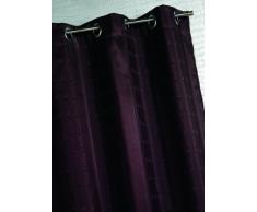 HomeMaison 88624-7 Panneau Voilage Ameublement Shantung Fil Fantaisie Polyester Chocolat 0,2 x 140 x 260 cm