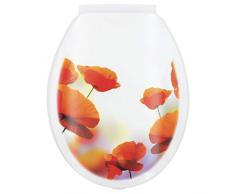 GELCO Design Abattant WC Poppy, Polypropylene, Multi, 45 x 37 x 3 cm